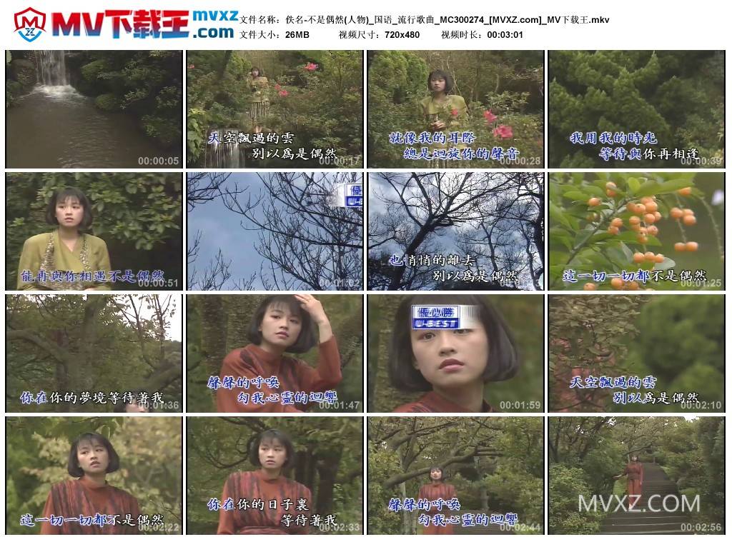 佚名-不是偶然(人物)_国语_流行歌曲_MC300274